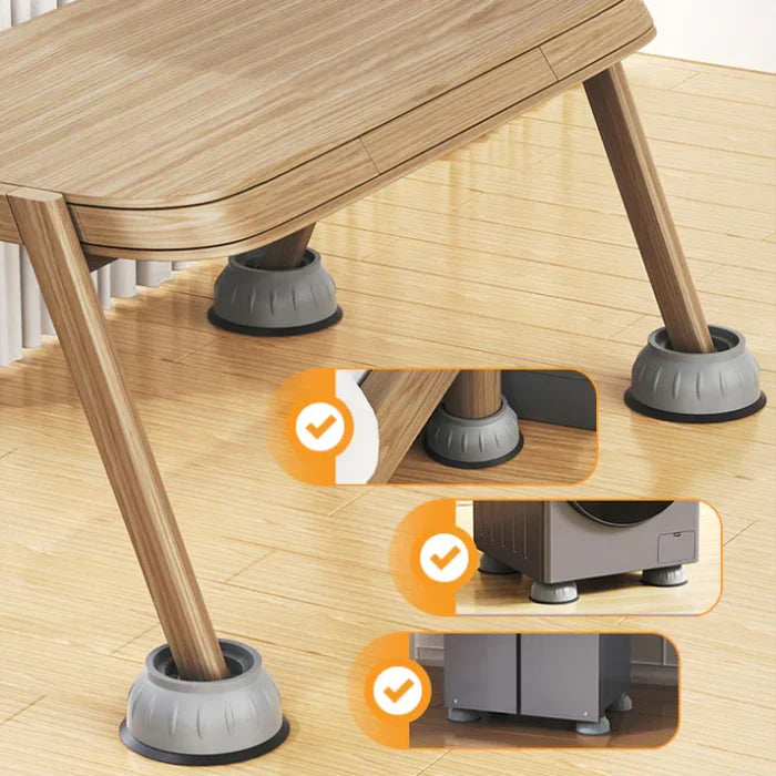 Pieds anti-vibration pour machine à laver