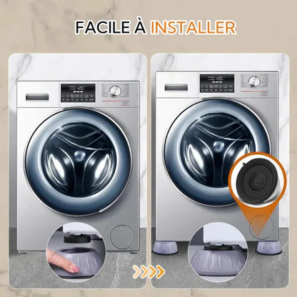 Pieds anti-vibration pour machine à laver