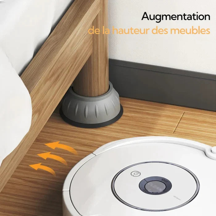 Pieds anti-vibration pour machine à laver