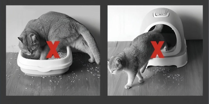 Tapis de litière pour chats
