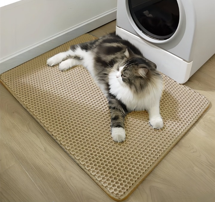 Tapis de litière pour chats