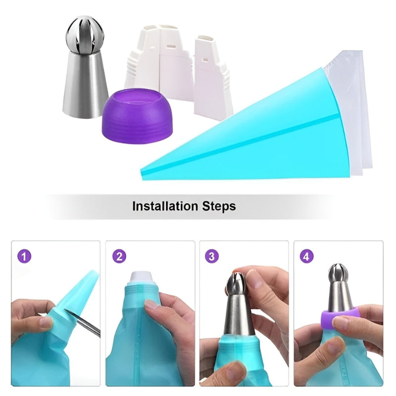 Set de Douilles Créatives : Décorez vos Gâteaux Facilement