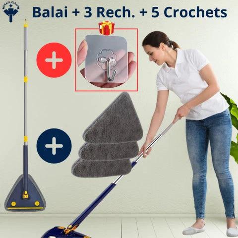 BALAI DE NETTOYAGE TRIANGULAIRE 360° | ACTIONCLEAN